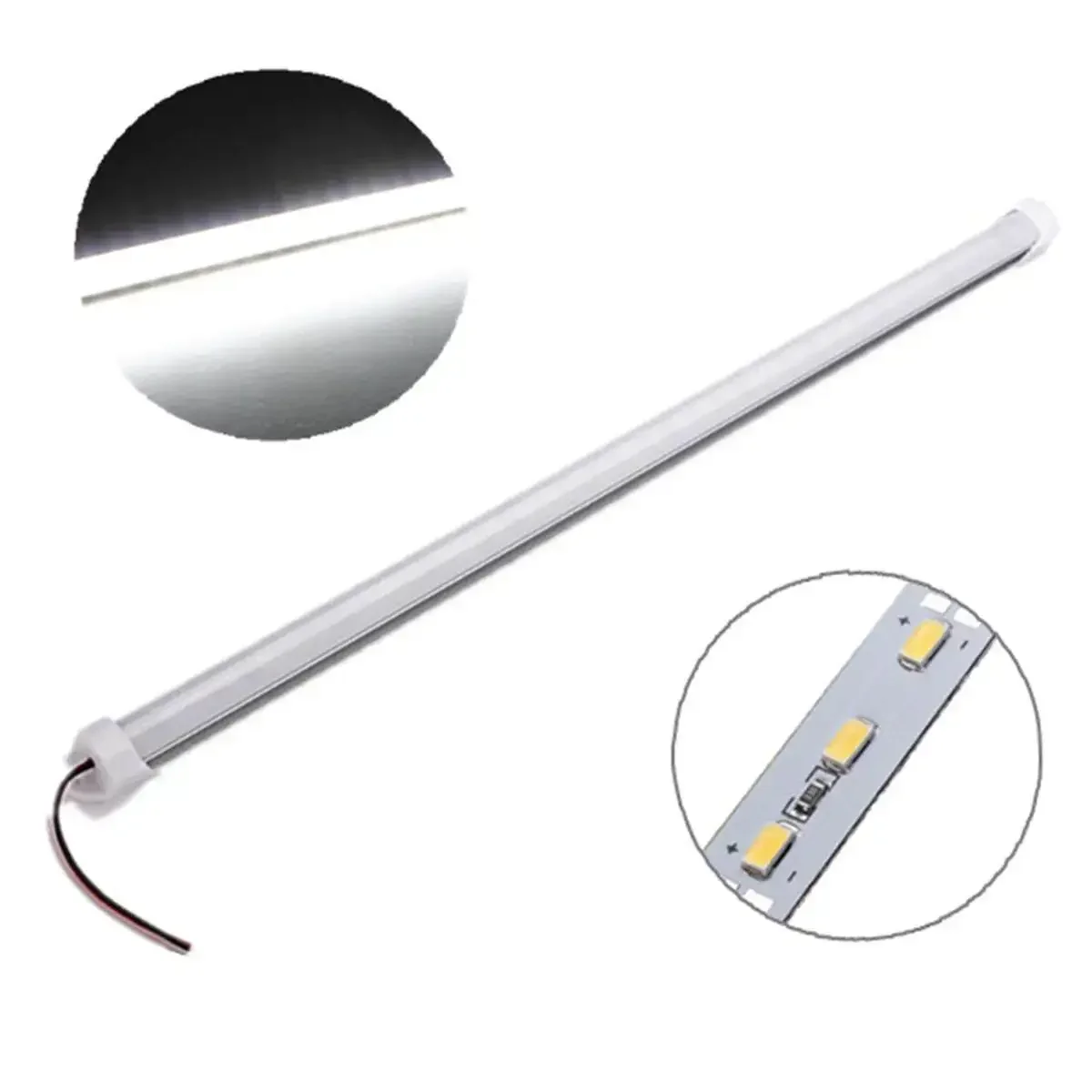 9W 50cm 5630 36SMD LED Wodoodporna sztywna taśma oświetleniowa do szafki z osłoną Lampa amerykańska 12v Led Light Wodoodporna taśma LED