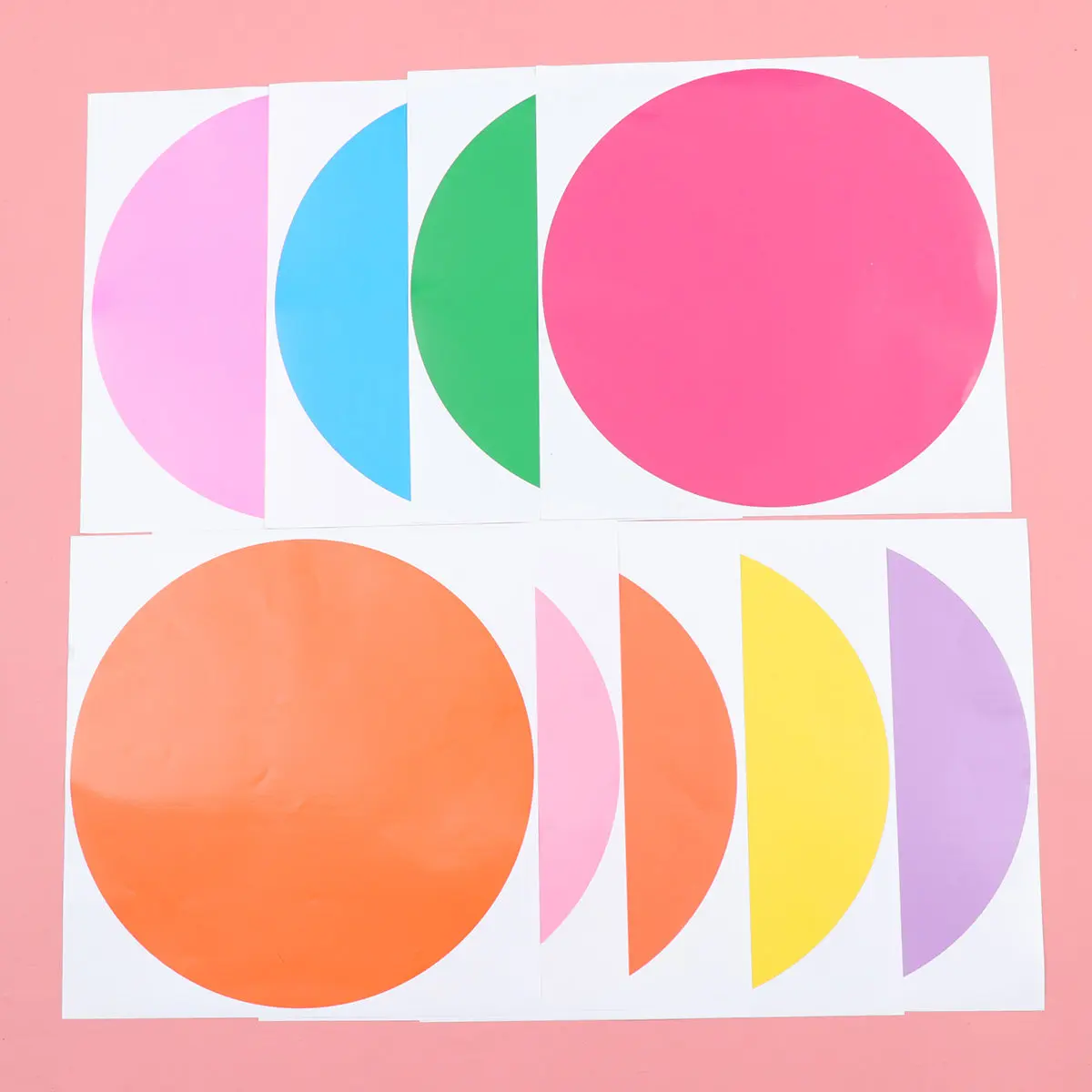 12Pcs Round Self Adhesive Erasable Sticker Labels Erase Message Boards for Fridge Whiteboard Marker Notes
