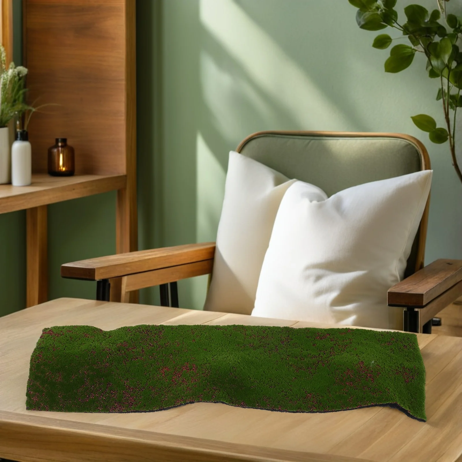 

Fake Moss Artificial Rugs for Bedroom Craft Green Plants Grass Carpet Olive