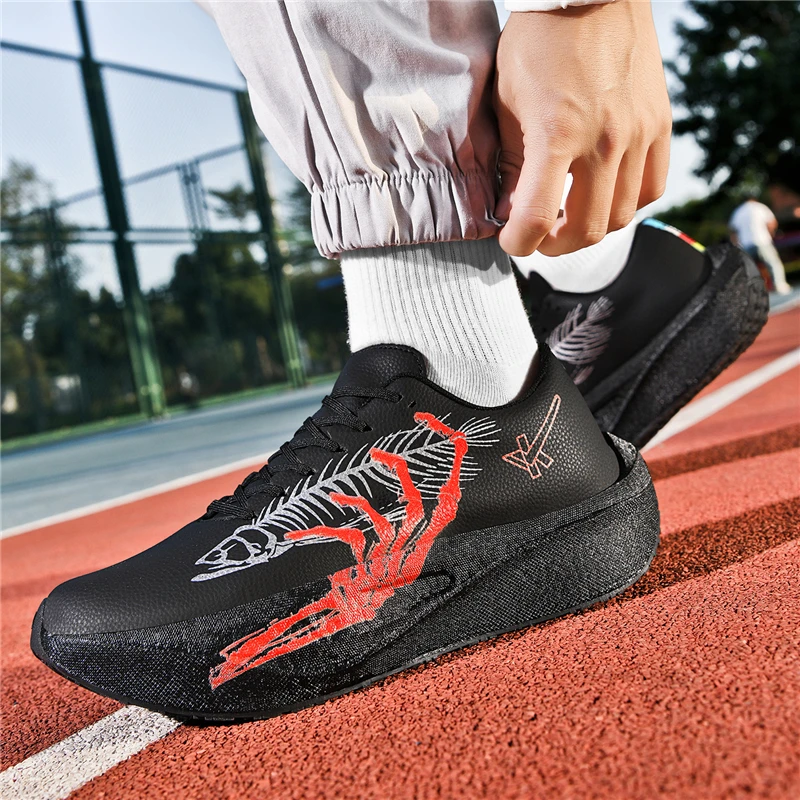 

Men's Running Shoes Jogging Breathable PU Cushioning Outdoor Couple Non-Slip Trainer Race Sneakers Luxury shoes Off-road Shoes