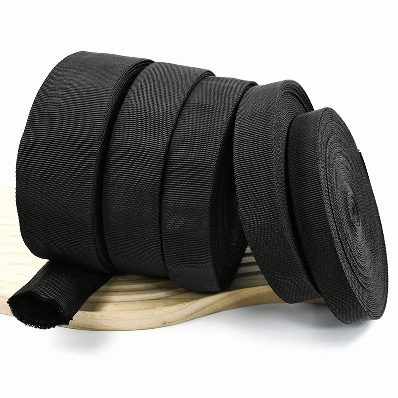 Correas huecas de nailon para bolsos, 20-50mm, 5/10 metros, correas, cinta Tubular, ropa, zapatos, cintas de encuadernación al polarización, accesorios DIY