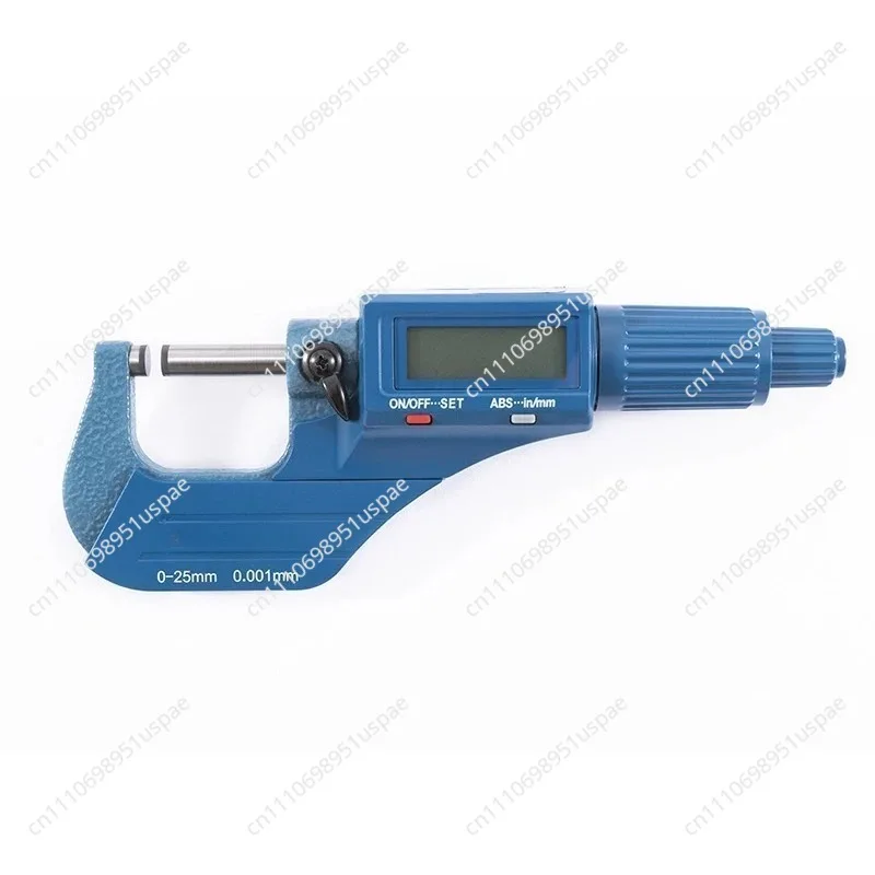 Stainless Steel 0-25mm Range 0.001 Resolution Electric Outside Micrometer Gauge Ratchet Stop Digital External Micrometer