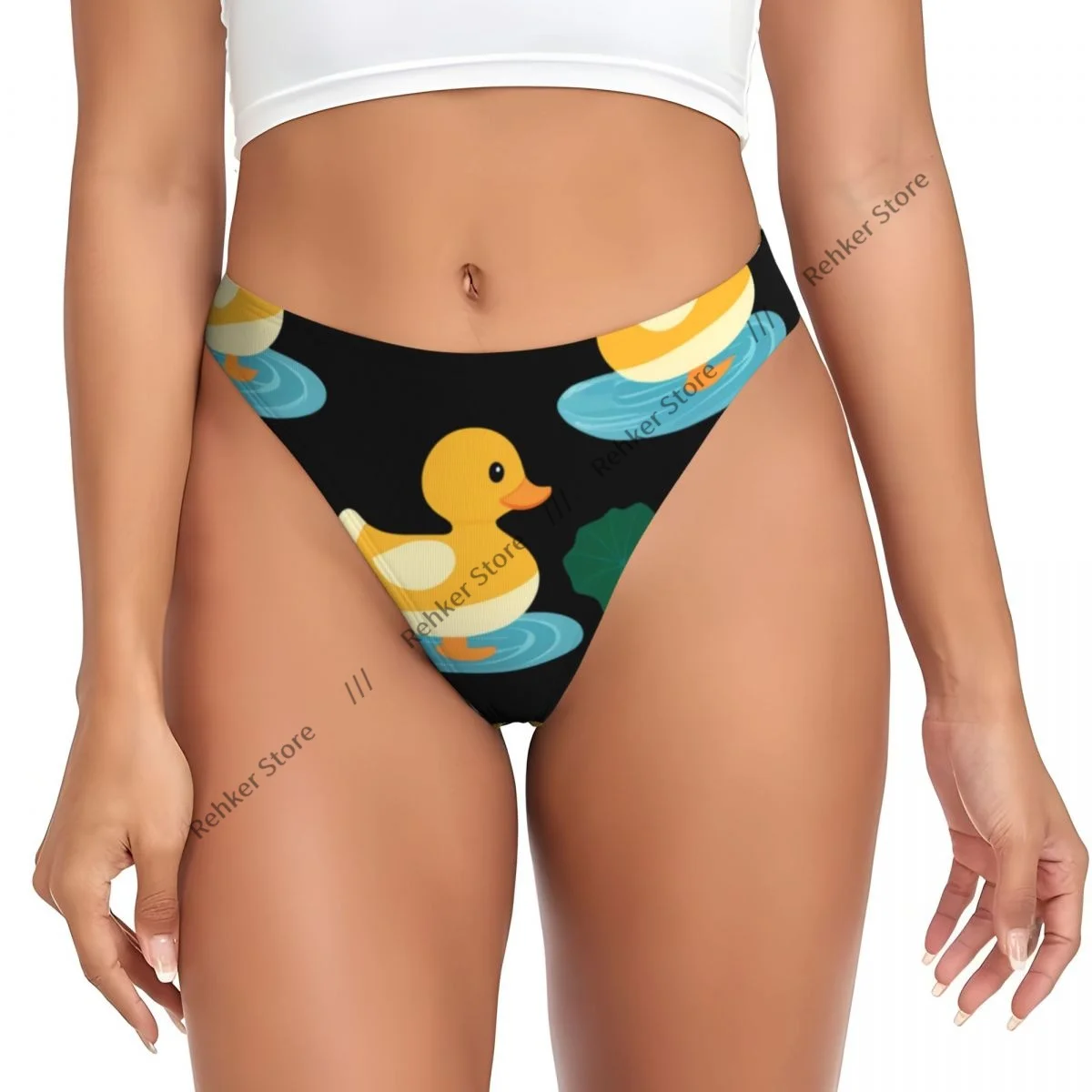 Sexy G-string Thongs Women Panties Cute Ducks On The Pond Underwear Lingerie Tanga