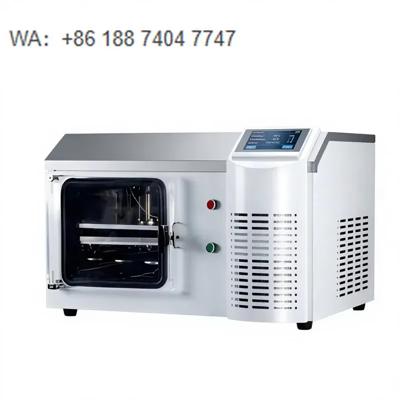 for SJIALAB Automatic Pilot Freeze Dryer with PLC and Pump Core Components 220V 110V 380V 1 Year Warranty High Efficiency