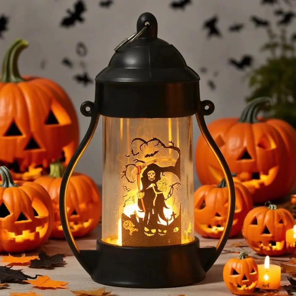 

New Portable Halloween Led Lamp Ghost Cartoon Anime LED Pumpkin Light Horror Atmosphere Lamp Halloween Decor Supplies