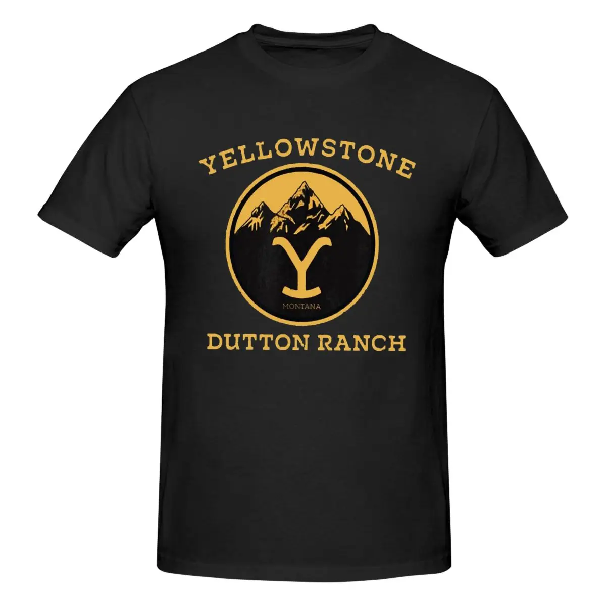 

Yellowstone Dutton Ranch Men T-Shirt Classic Plus Size T Shirts Men's O-Neck Cotton Tees Short Summer Male