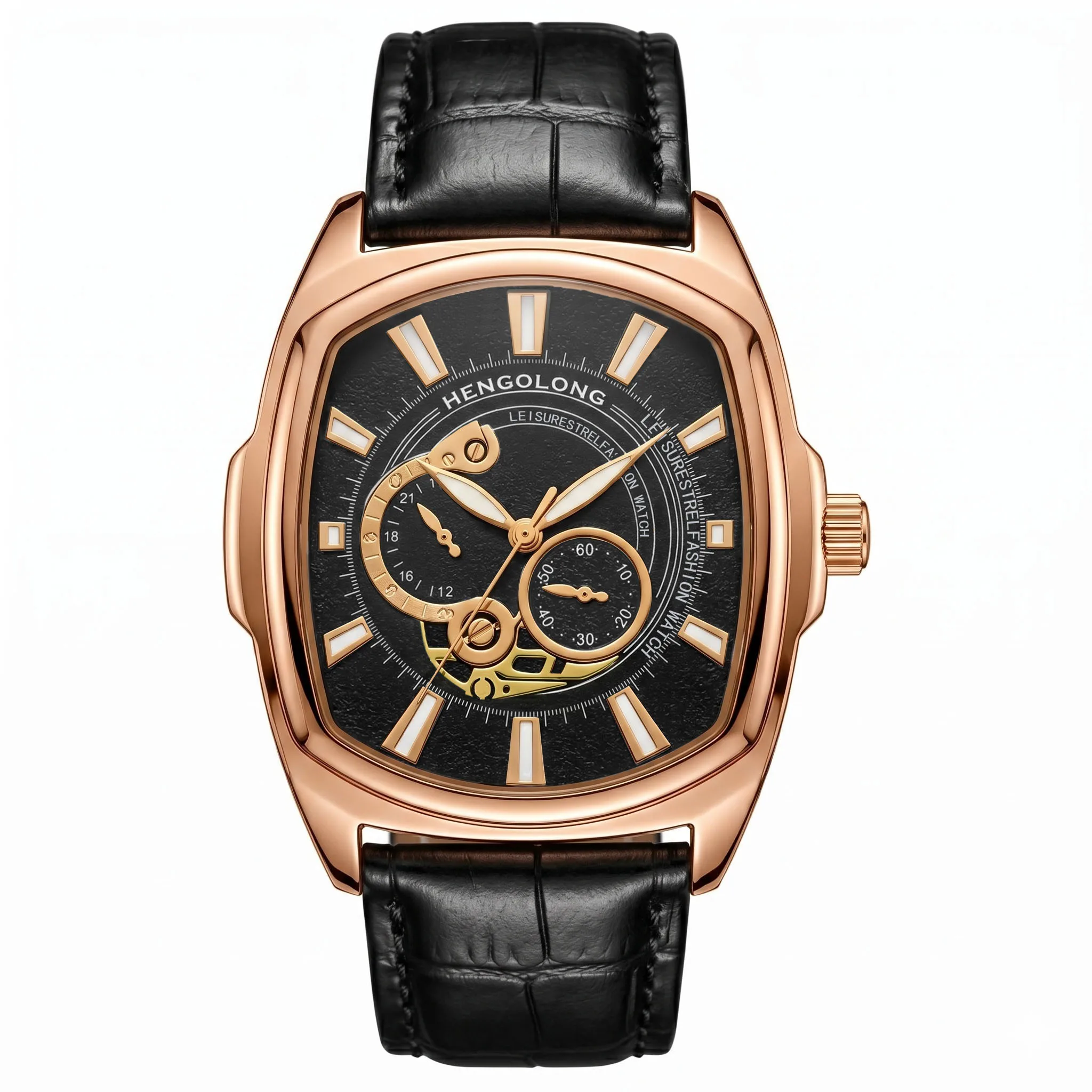 New Bucket-Shaped Men's Punk Watch, Stylish Trendy Quartz Watch for Teenagers, Perfect Choice for Ho