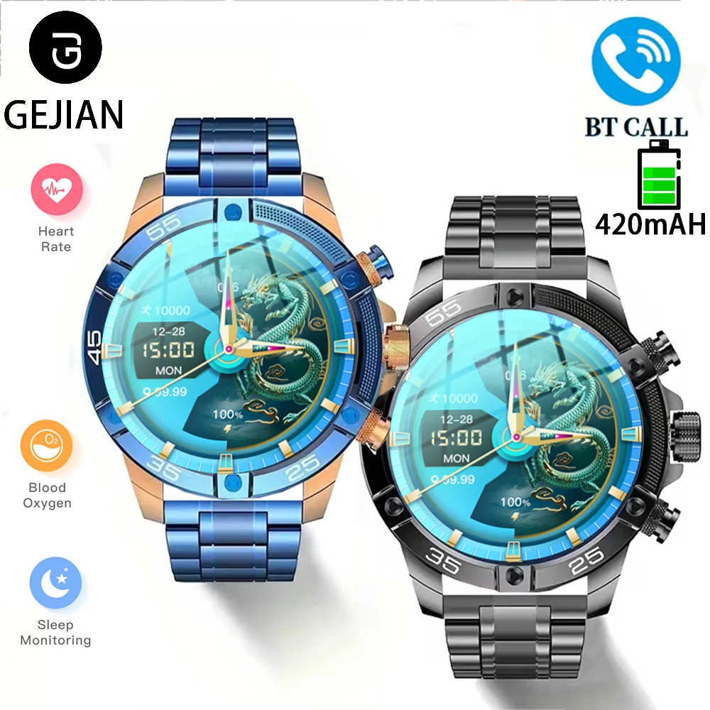 

GEJIAN мужские умные часы GPS спортивные треки мониторинг сердечного ритма Bluetooth вызов Bluetooth музыка водонепроницаемые фитнес женские умные часы