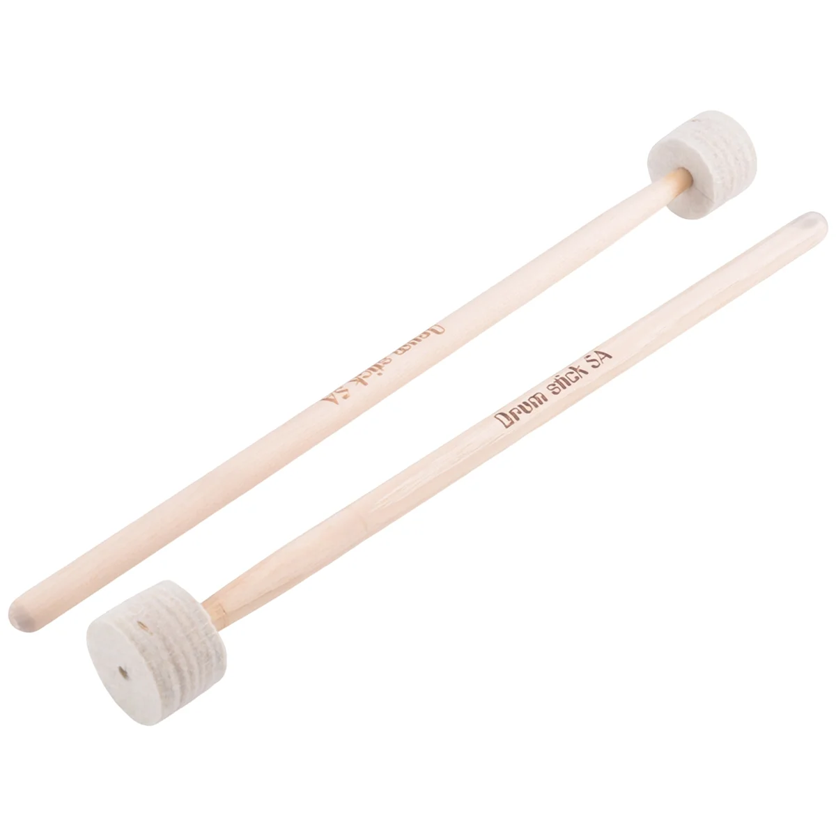 Advanced! 1 Pair Drum Mallet Stick Felt Head Mallet Timpani Stick Big Drum Hammer Timpani Mallet for Percussion Instrument