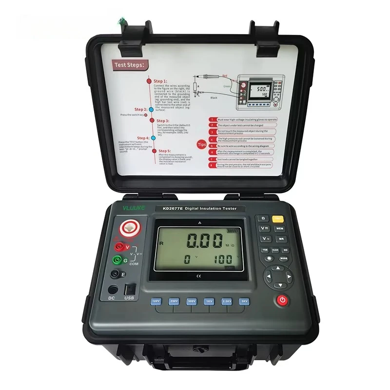 

KD2677E 5kV Digital Insulation Tester Electronic Power 220V Voltage 1 Year Warranty