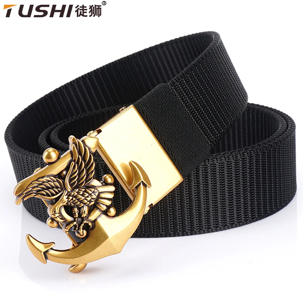 

TUSHI New Men Belt Army Outdoor Tactical Multi Function Combat Survival High Quality Marine Corps Canvas Nylon Male Luxury