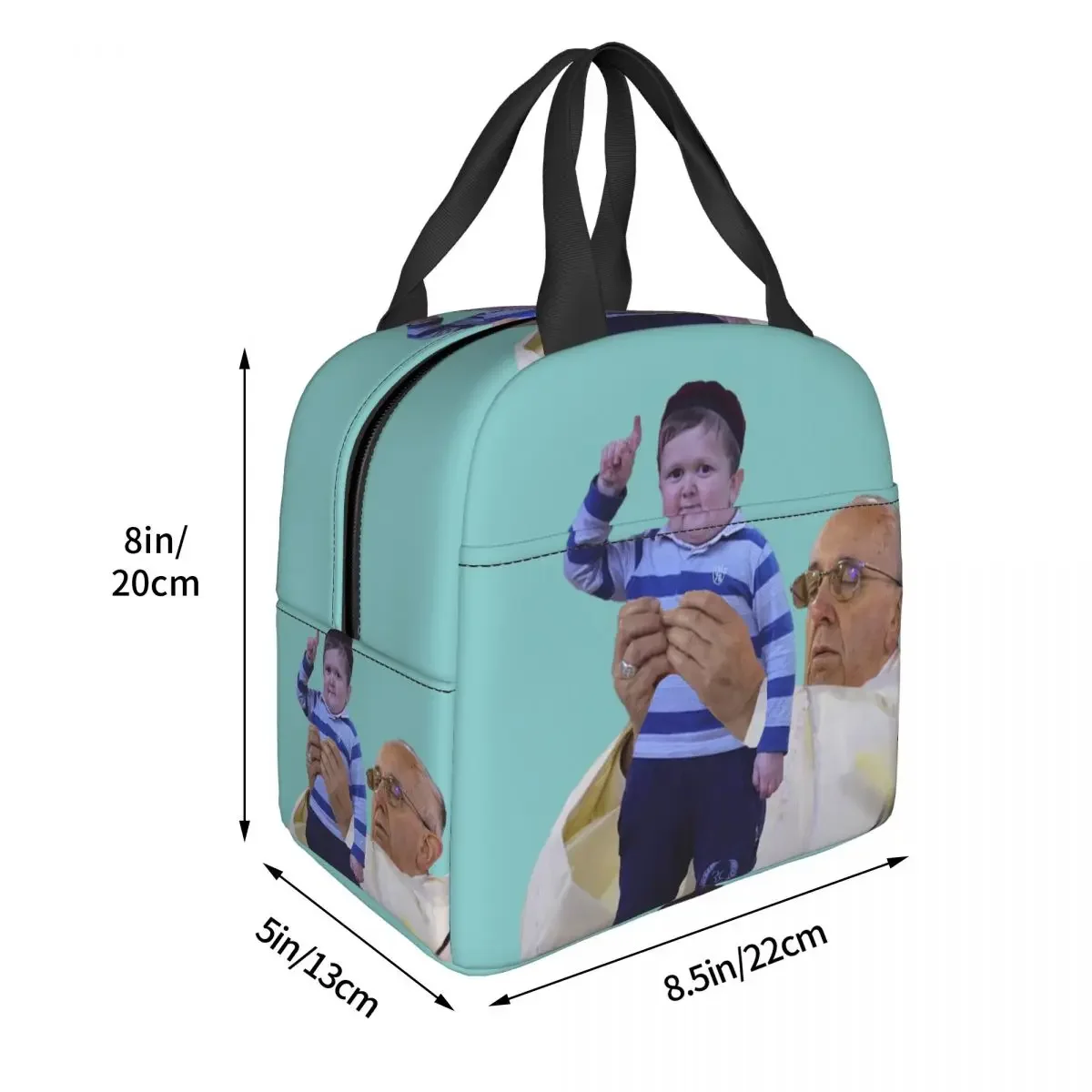 King Hasbulla Thermal Insulated Lunch Bag Women Portable Cooler Warm Lunch Box for Outdoor Picnic Multifunction Food Tote Bags