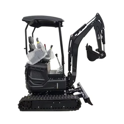 Miniexcavadora hidráulica de 1,8 toneladas, excavadora EPA de alta calidad, venta directa de fábrica personalizada