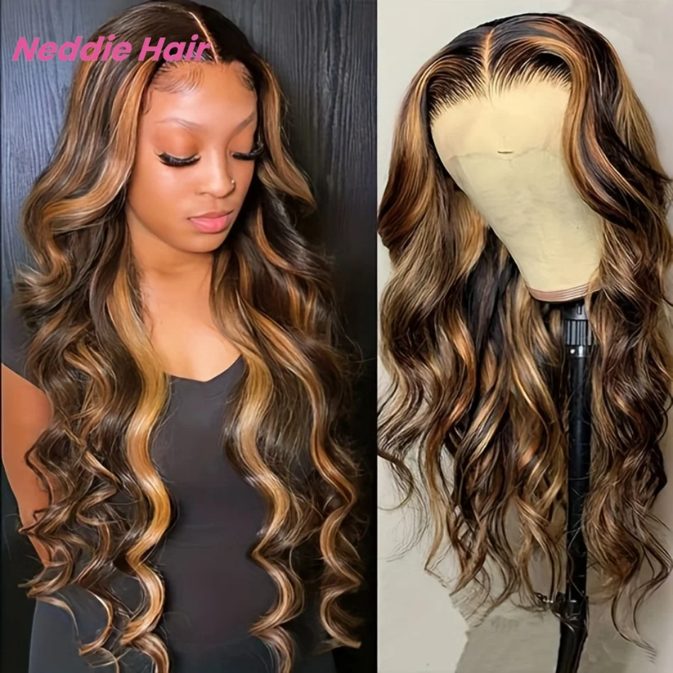 

40 Inch Highlight Body Wave 13x6 Human Hair HD Lace Front Wig Pre Plucked Wig 13x4 Frontal Wigs Glueless For Women Choice Wig