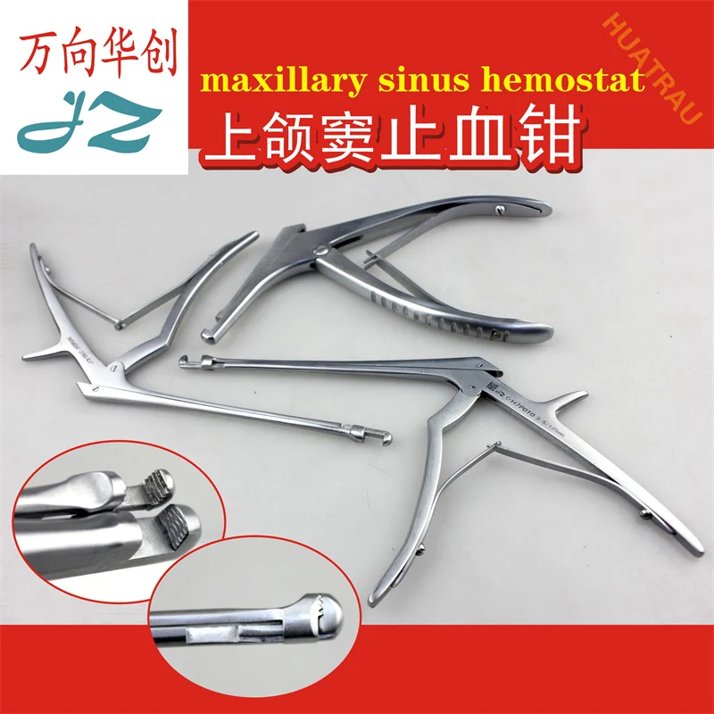 

Admiralty maxillary sinus hemostat forceps, frontal face surgical plastic instrument, facial bone hemostat, ENT instrument