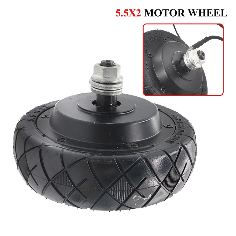 

24V 36V Universal 5.5X2" BLDC Brushless Motor Wheel High Load Electric Folding Scooter Drive Hub Motor