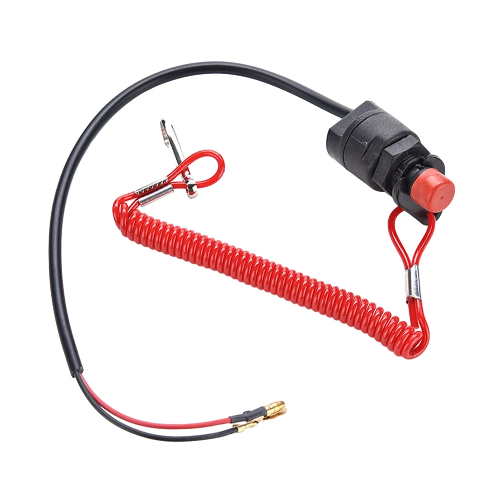 Black And Red Kill Switch Kill Switch Boat Outboard Engine Motor Lanyard Lanyard Kill Safety Tether Lanyard Kill Switch