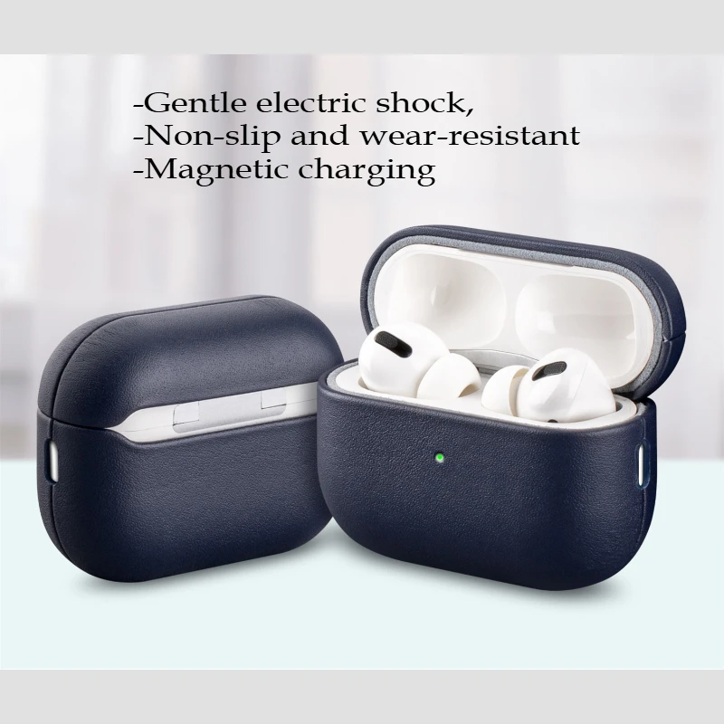 ل Airpods Pro 3 (2025) حافظة واقية لسماعات الأذن من الجلد الطبيعي سماعة لاسلكية تعمل بالبلوتوث سماعات فاخرة غطاء مقاوم للخدش #2