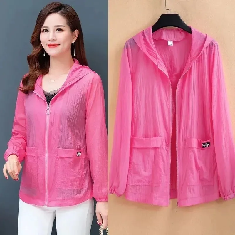 

Женская летняя новинка: свободная дышащая куртка с длинными рукавами, защитой от УФ-излучения, легкая, повседневная, с капюшоном