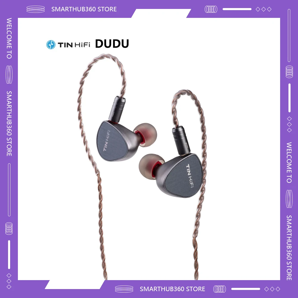 

TINHIFI DUDU Wired Earphone 2Pin Interface in Ear Monitors 13mm Planar Magnetic Drive Detachable 3.5mm Plug HiFi Music IEM Gifts