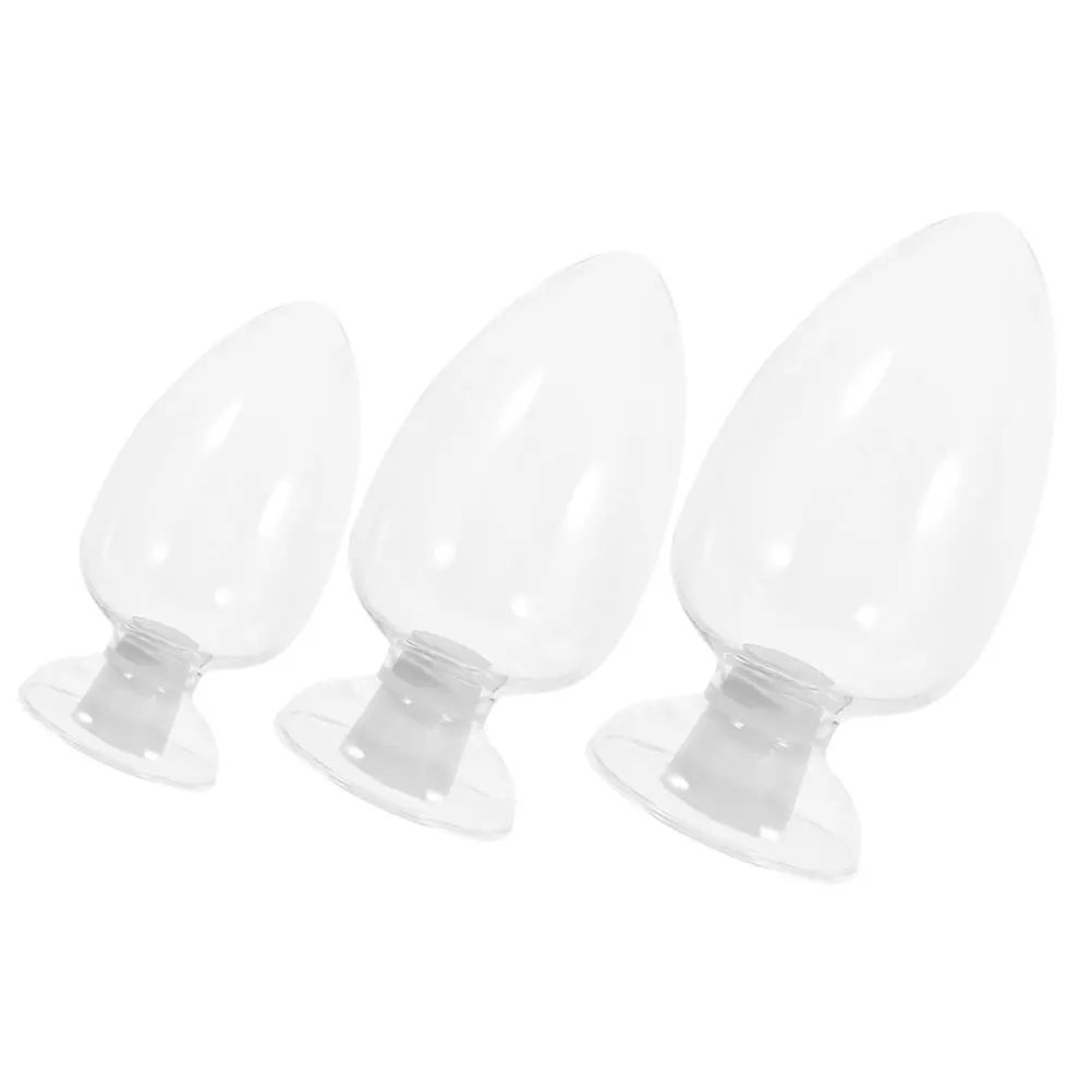 

3Pcs Glass Match Jars with Lid Clear Storage Bottle Stylish Match Holder for Fireplace Decoration Unique Gift Idea Transparent