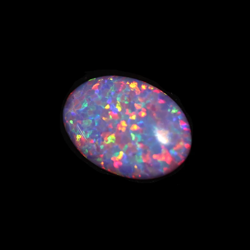 hyacinthine opal stone loose beads gemstones oval shape PURPLE base cabochon created gemstone for jewelry DIY violaceous stones