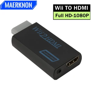 1080p Full HD Wii-HDMI 호환 컨버터 어댑터 3.5mm 잭 오디오 비디오 케이블 어댑터 랩톱 HDTV 모니터 디스플레이를위한 720p VGA 어댑터에 대한 12 최고의 판매 동축 -№3