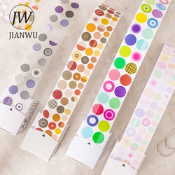 JIANWU 30mm*200cm Nature's Color Palette Series Basic Dots Material Collage Tape Creative DIY Journal Scrapbooking Stationery