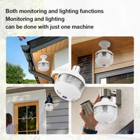 4MP WIFI E27 Bulb V380 Pro Security Camera Full Color Night Vision Two-Way Voice Wireless Auto Tracking Fisheye WiFi Camera 3