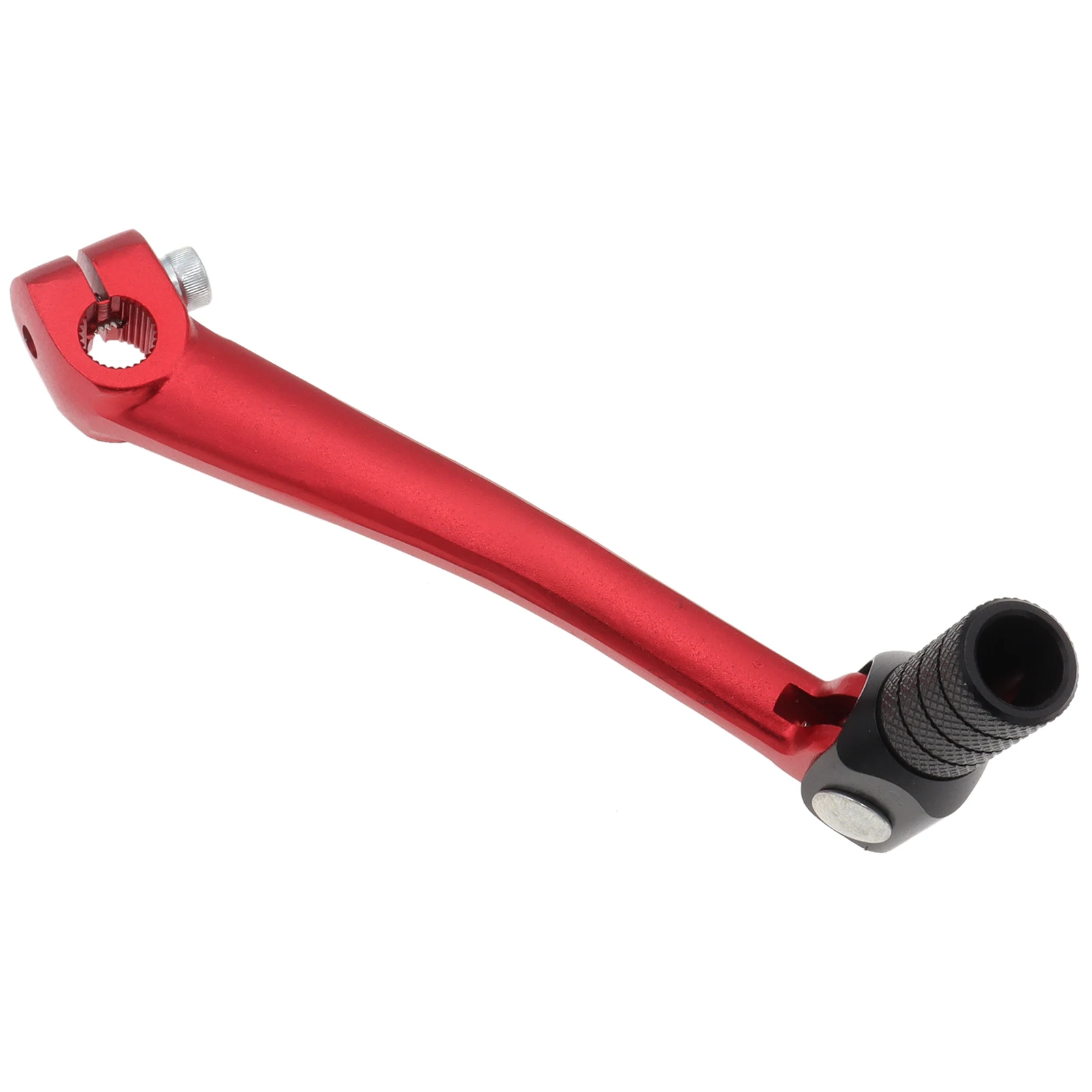 Black+Red Folding Aluminum Gear Shift Lever for 50cc-250cc Motorcycle Pit Dirt Bike ATV Quad Buggy image 2