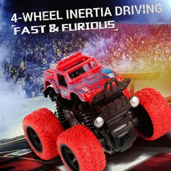 Monster Truck-Véhicule tout-terrain à quatre roues motrices pour enfants, cascadeur, voitures à benne basculante, inertie, dinosaure, côtes arrière, cadeau jouet, 2022