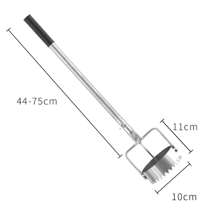 1Pcs Mulch Hole Puncher Metal Stainless Steel Greenhouse Film Punch Retractable Hole Opener Gardening & Planting Tools