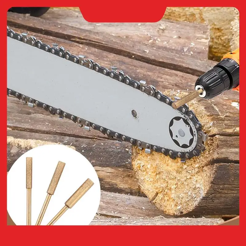 

60 Pcs Titanium Plated Grinding Tool Bits High Hardness Chainsaw Sharpening Wheel Chain Grinder Electric Chain Grinder-N38R