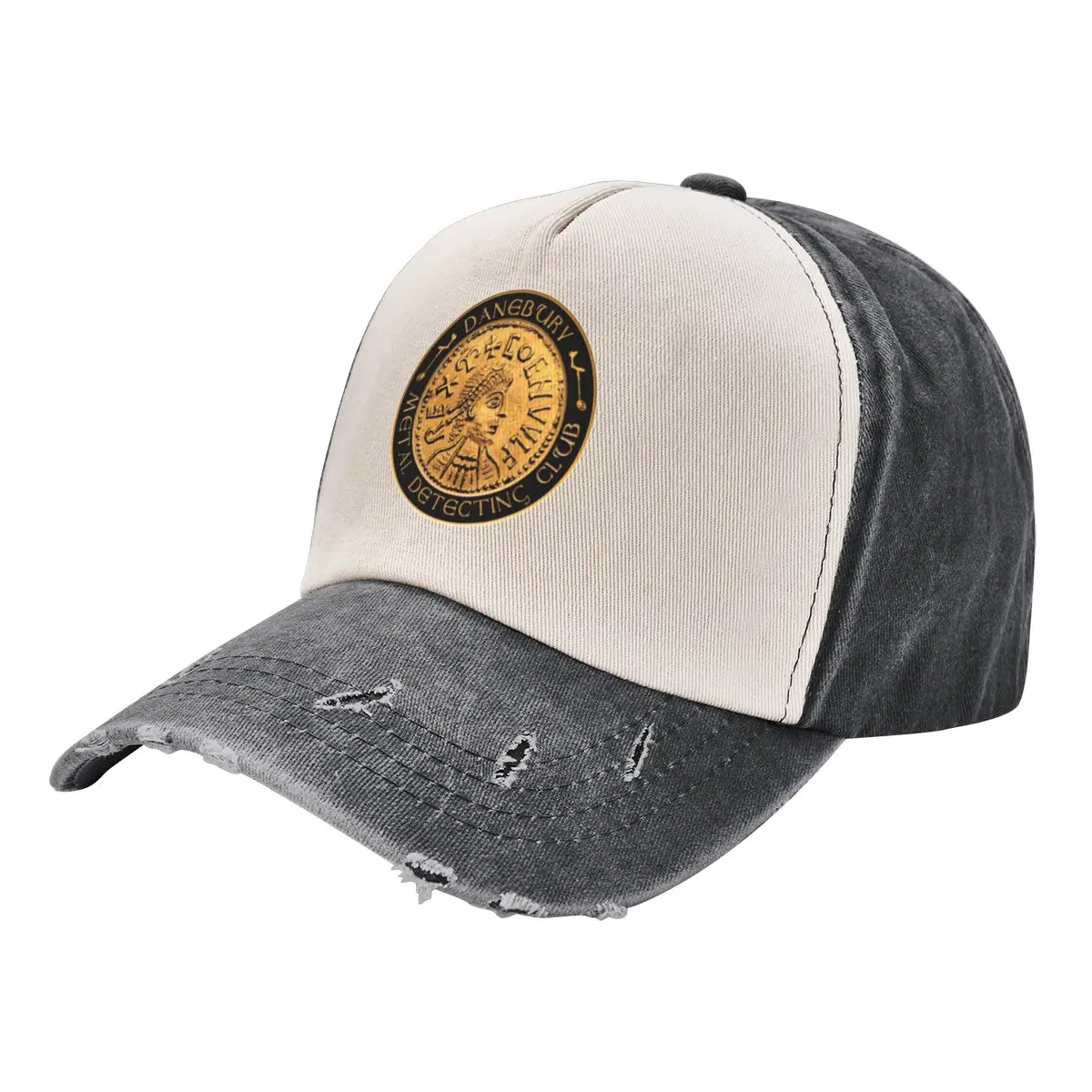 Danebury Metal Detecting Club Mock Logo Baseball Cap Hip Hop Vintage Big Size Hat Mens Hats Women's