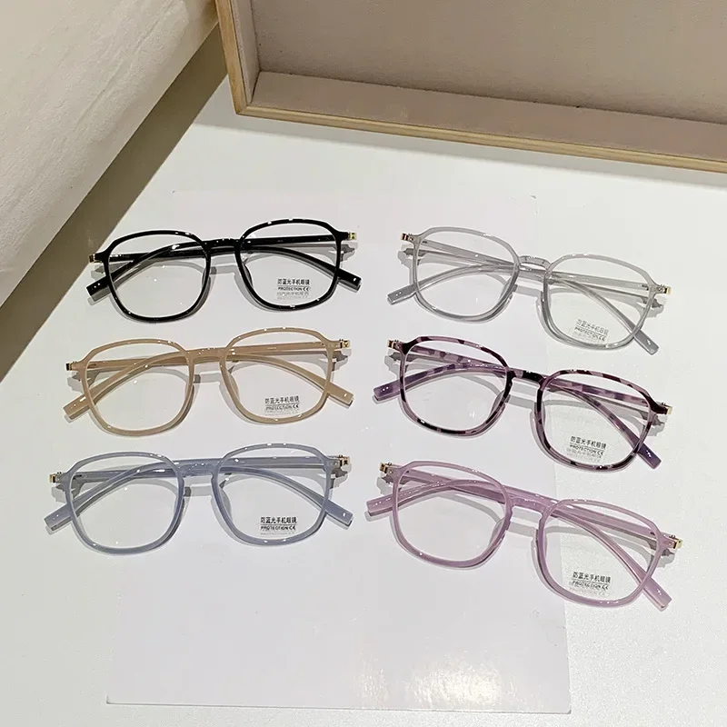 Fashion Elderly High-definition Reading Glasses Colorful Ultra Light Presbyopia Glasses Women Full Frame Anti Blue Light Eyewear