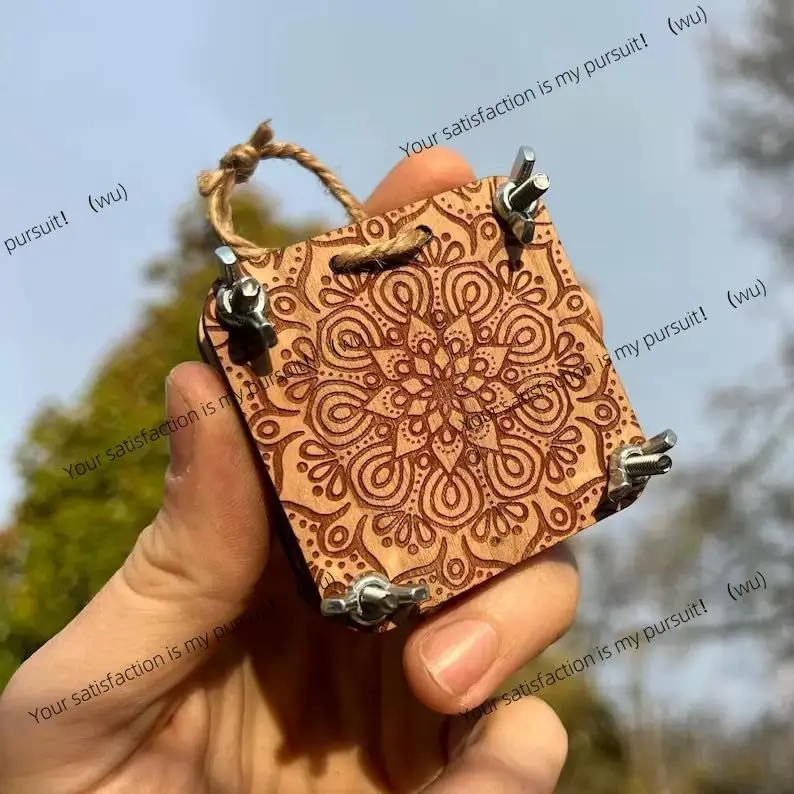Pocket Flower Press Pocket Embossing Machine Wooden Crafts Pendant DIY Miniature Press