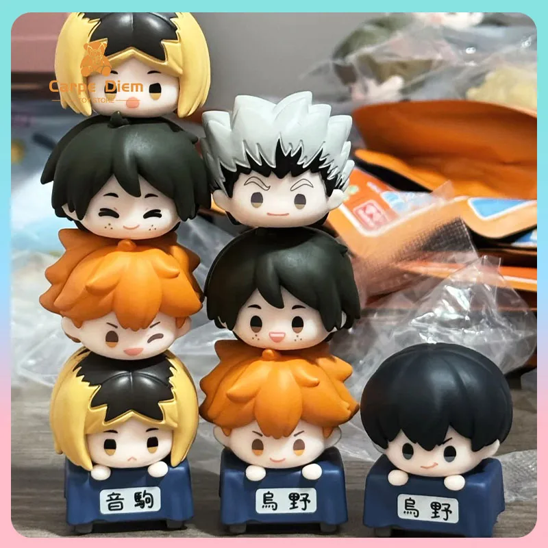 

Аутентичная глухая коробка Haikyuu, спортивные штабелируемые загадочные сумки, фигурки японских иероглифов, украшения для рабочего стола, модельная коллекция кукол