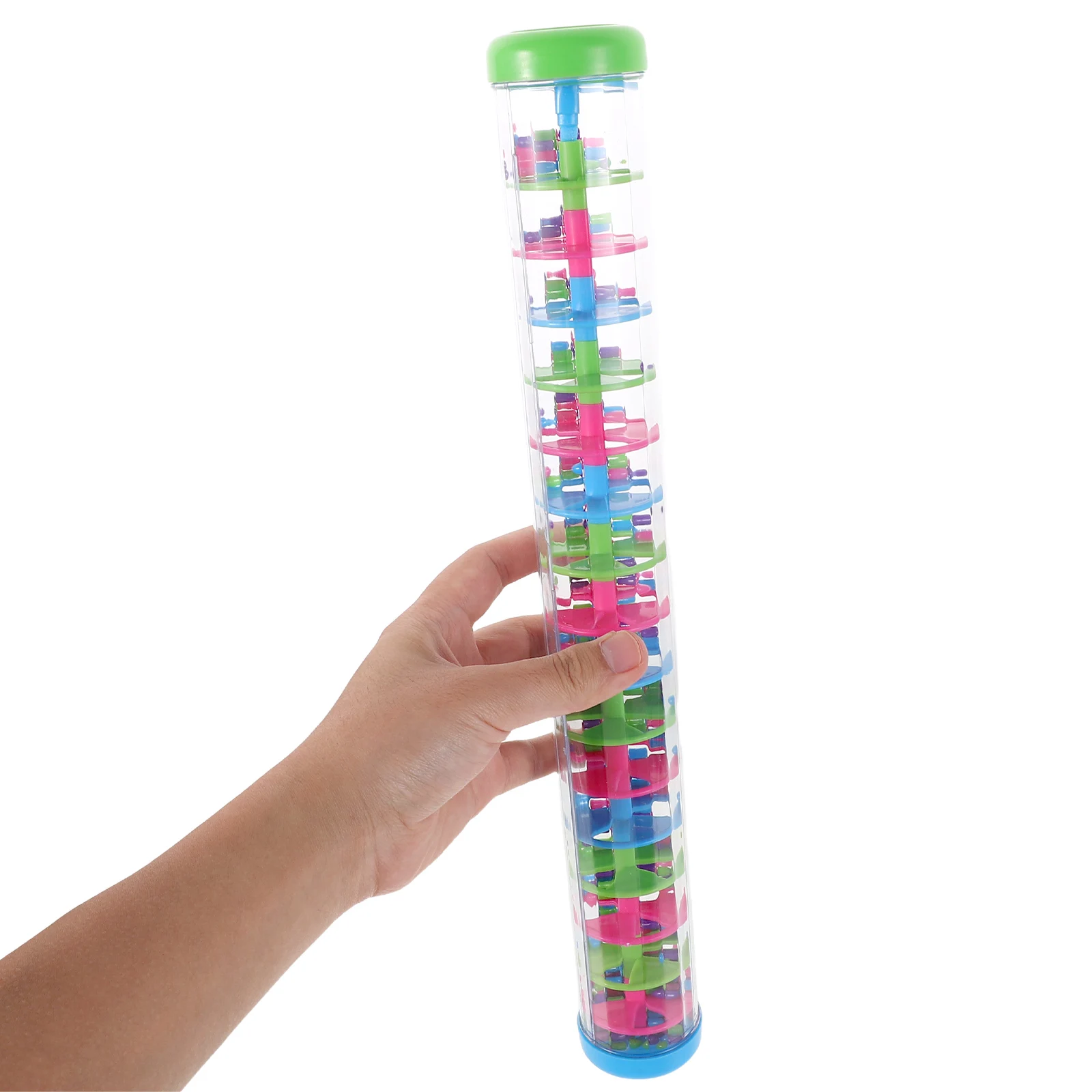 

2pcs Orff Music Teaching Aids Plastic Rain Stick Baby Spiral Sensory Sound Tube For Infant Musical Play Rain Sound Maker