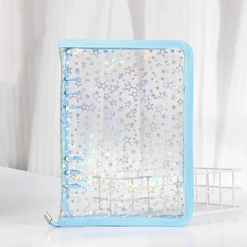 A5 Laser Star Zipper Binder Organizer