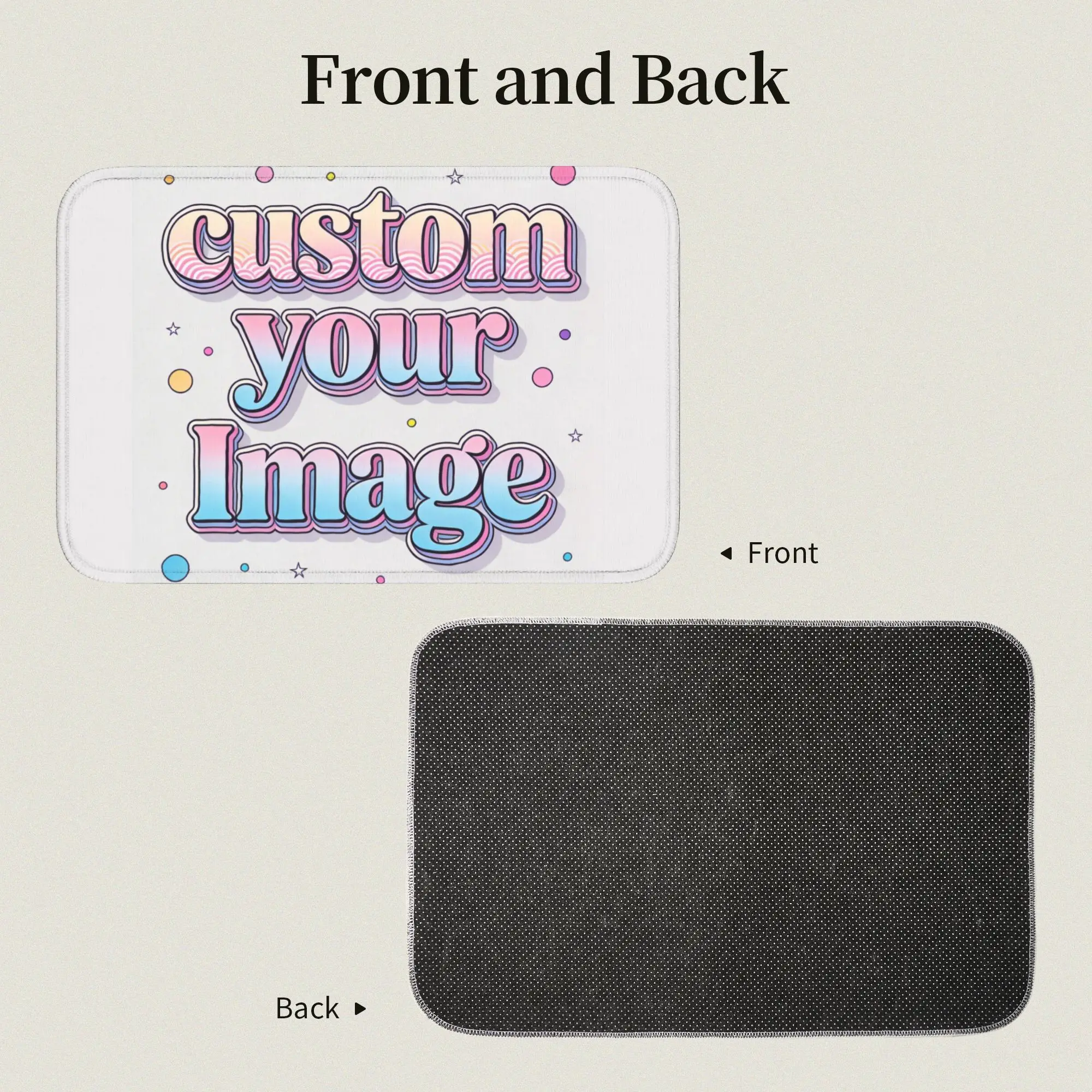 Custom Your Photo Logo Text Doormat Anti-Slip Entrance Bathroom Floor Door Mat Personalized Image Toilet Living Room Carpet Rug