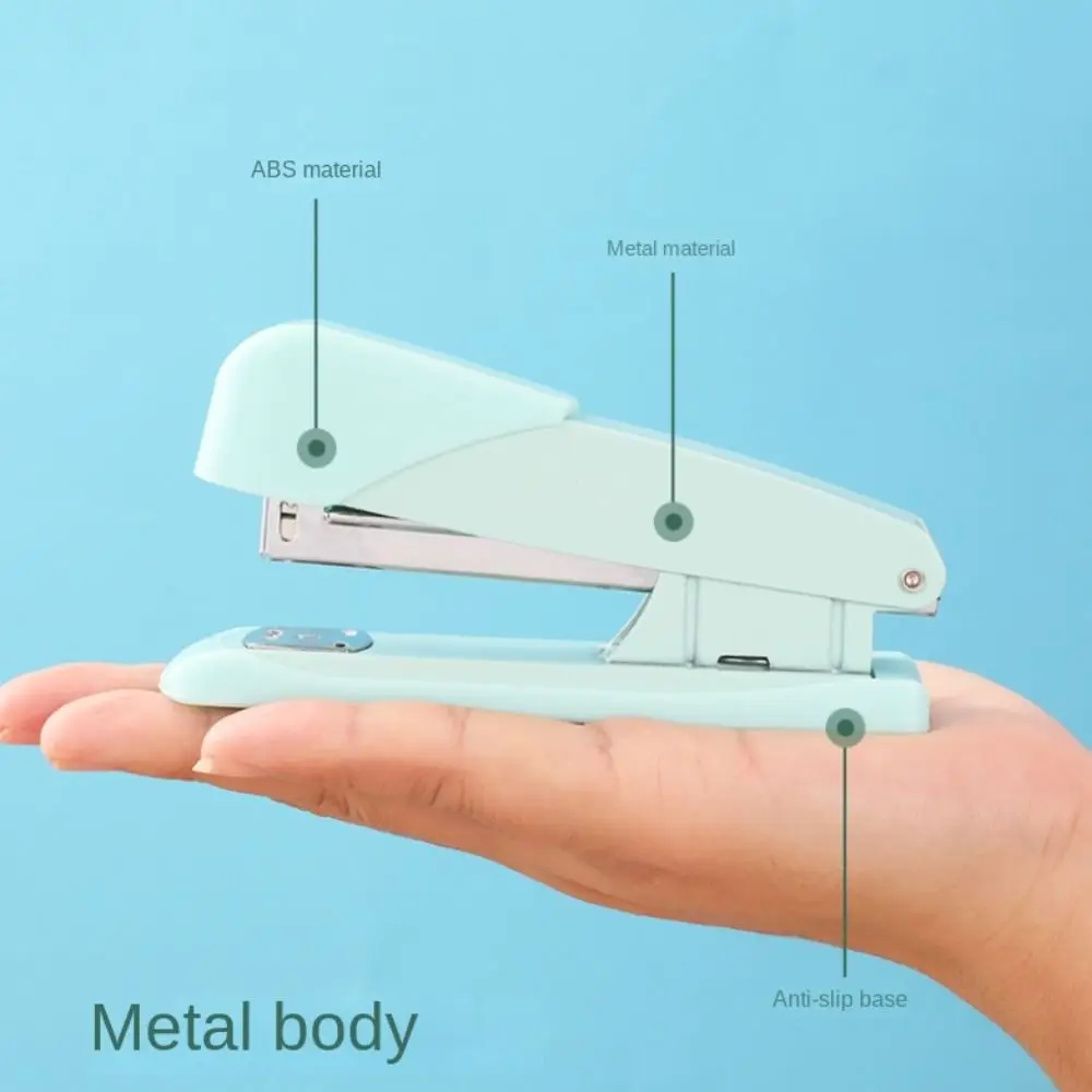Macaron Color Labor-Saving Stapler Large Size Multi-function Paper Stapling Machine Stable Simple Hand Tools