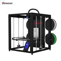 Zonestar Z9V5 PRO MK4 Upgraded 3D Printer Adjustable Four Extruder Design Multi-color Printing Auto Leveling Resume Printing