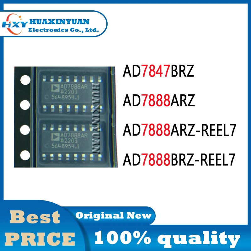 1PCS/Lot AD7847BRZ AD7888ARZ AD7888ARZ-REEL7 AD7888BRZ-REEL7 AD7888BRZ AD7847 AD7888 Electronics Robot  New and Original Ic Chip