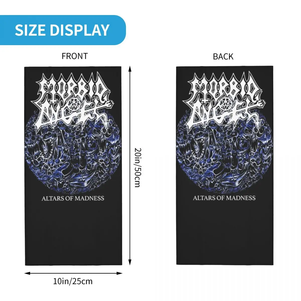 Morbid Angel Bandana Neck Gaiter Printed Music Band Balaclavas Face Mask Scarf Headband Running Unisex Adult All Season