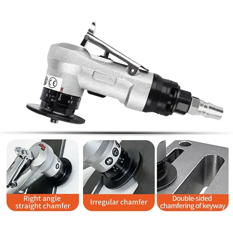 

Pneumatic Chamfering Machine 45 Degree Handheld Metal Aluminum Edge Trimming And Polishing Machine