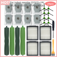 For irobot roomba i2 i3 i3+ i4 i4+ i6 i6+ i7 i7+ i7 Plus i8+ E5 E6 E7 Sweeper Replacement Main Side Brush Filters Dust Bag Parts