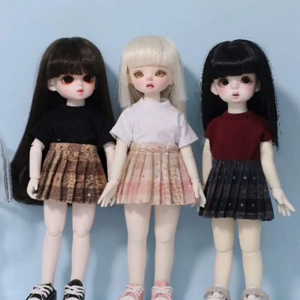 اليدوية دمية أنيقة مطوي تنورة موضة ملابس غير رسمية الأميرة تنورة الملابس البسيطة DIY بها بنفسك اكسسوارات لدمى 1/6 BJD 30 سنتيمتر