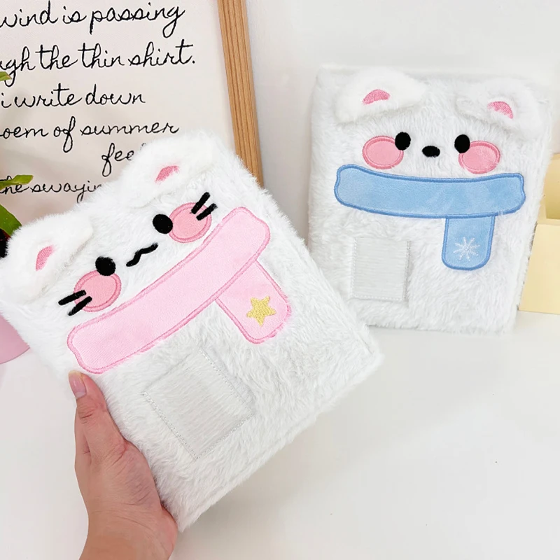 

Cute Dog Plush A6 Korea Kpop Idol Photo Album Binder Photocard Holder Photo Album for Photographs Collect Book Photo Card Office
