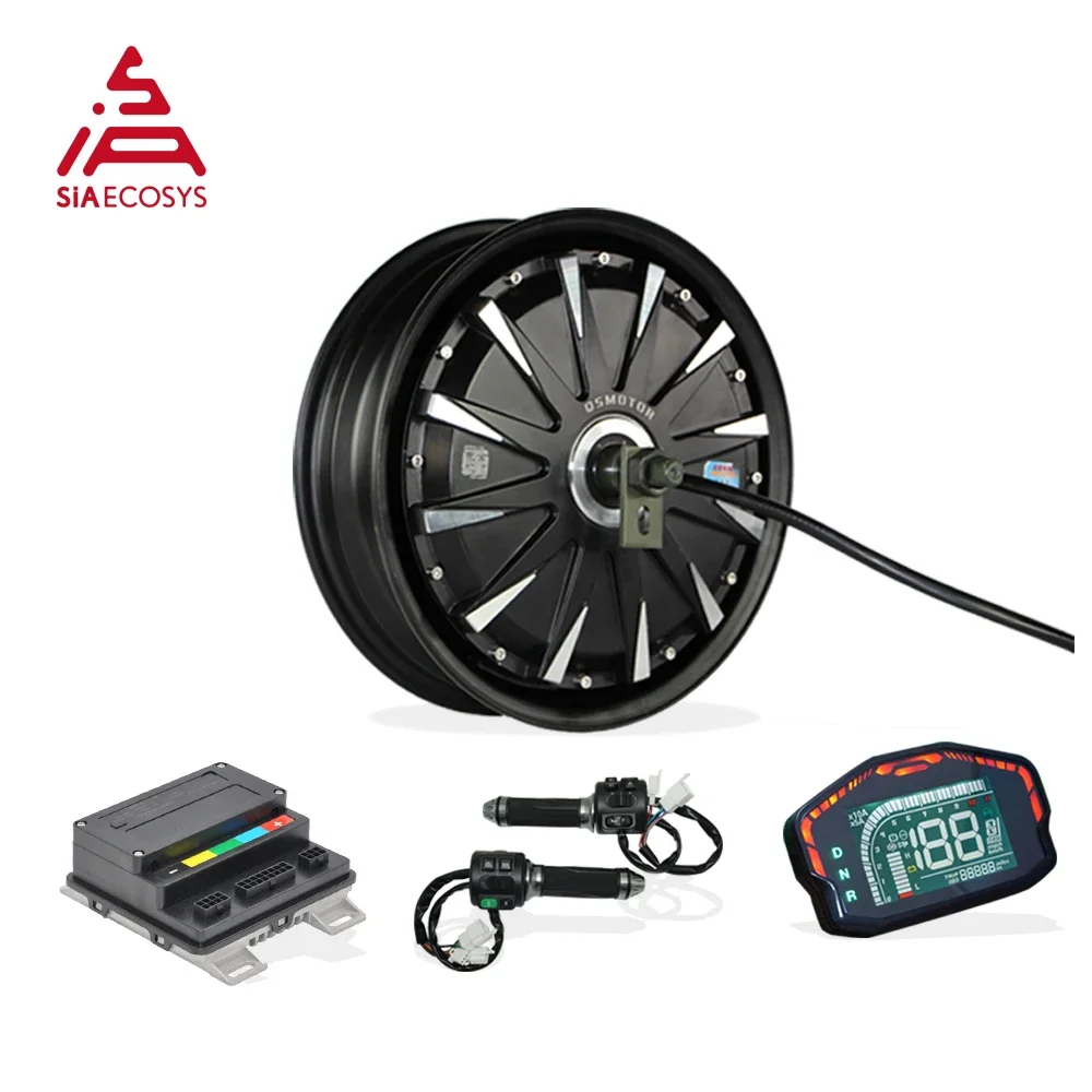

SiAECOSYS QSMOTOR 12inch 1000W 72V 45kph Hub Motor with EM30SP controller and kits for Scooter