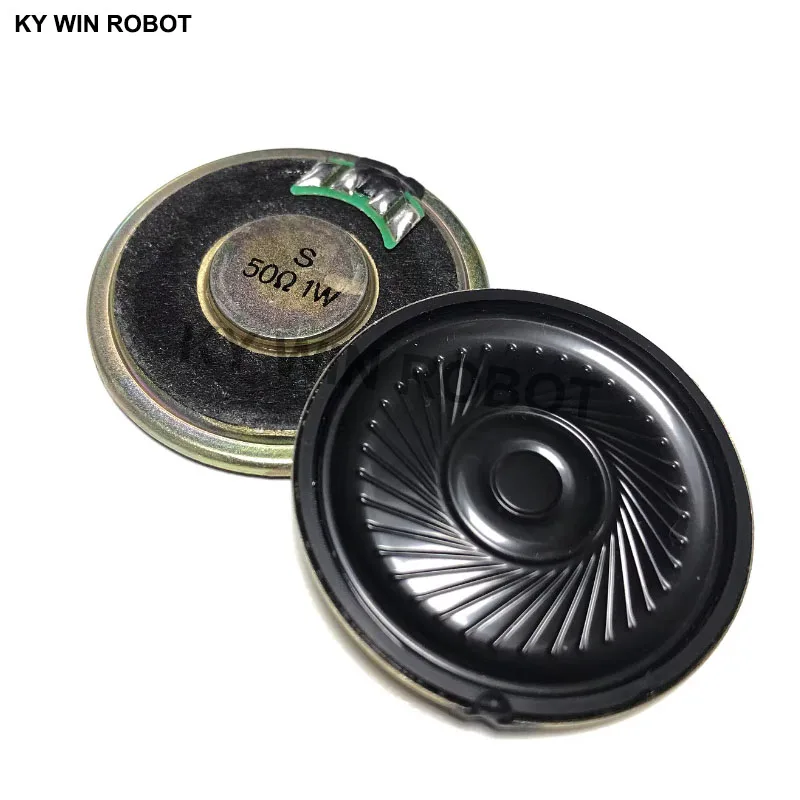 2pcs/lot New Ultra-thin Mini speaker 50 ohms 1 watt 1W50R speaker Diameter 40MM 4CM thickness5MM